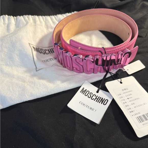 Moschino Accessories - Moschino Couture Pink Belt